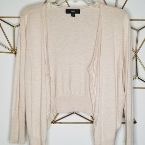 Mossimo Neutral Beige Cropped Cardigan